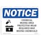 Signmission OSHA Notice Sign, 10" H, Rigid Plastic, Chemical Mixing Area Protective Sign With Symbol, Landscape OS-NS-P-1014-L-10561 - alternate 1